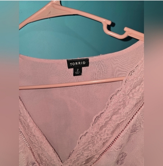 🍁🍂Nwot Torrid 2x Babydoll Clip Floral Long Sleeve Top - Picture 4 of 6